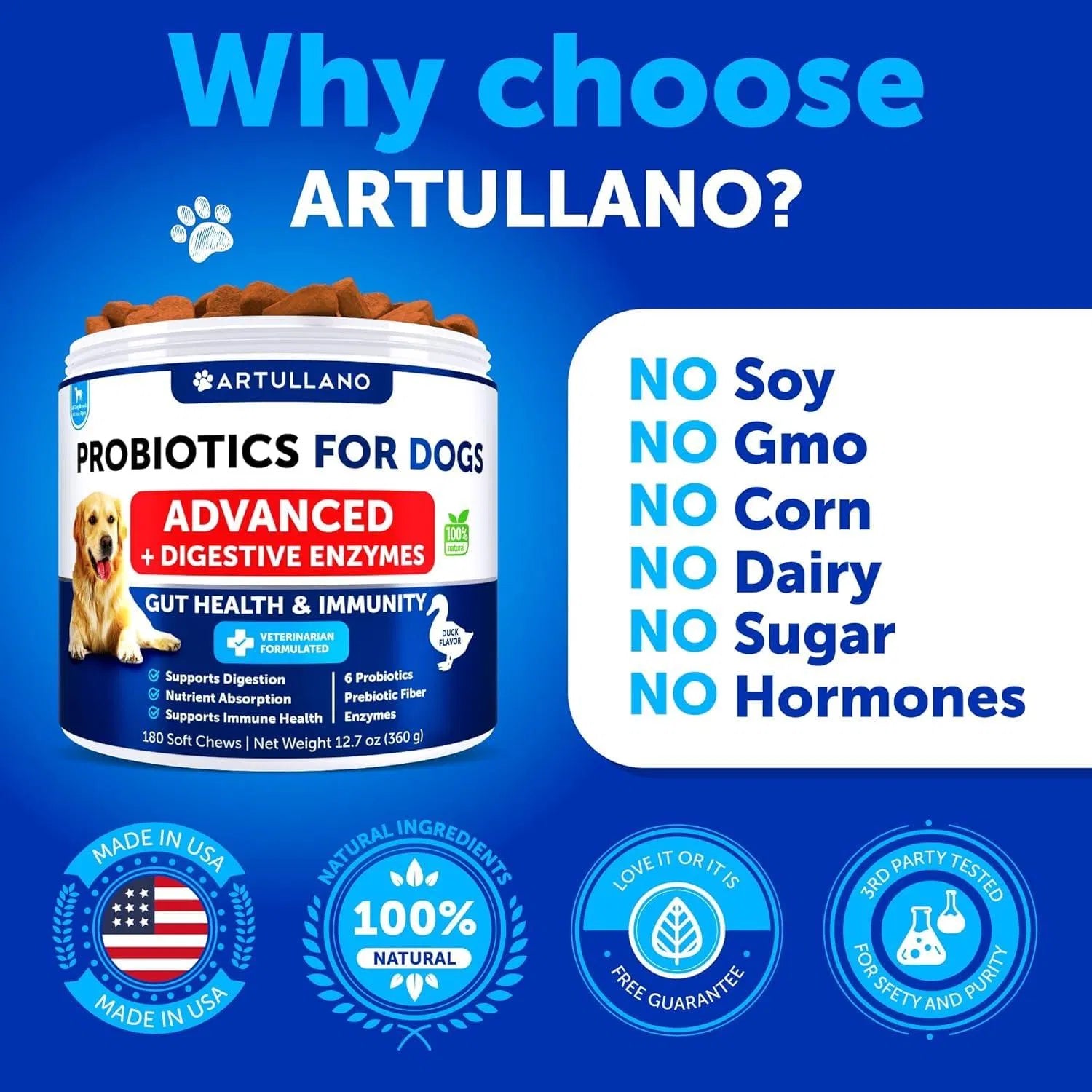 Probiotic Digestive Health Pet Supplement Chewables