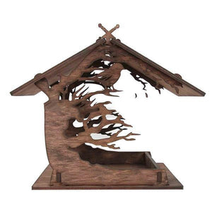 Elevate Your Garden with Our Wooden Outdoor Bird Feeder