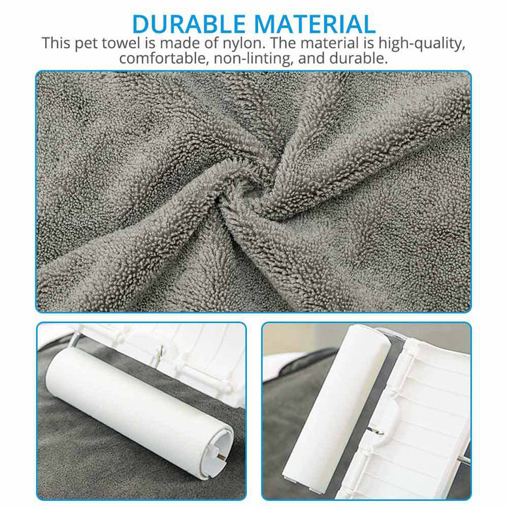 Transform Bath Time with Our Super Absorbent Large Pet Bathrobe Towel