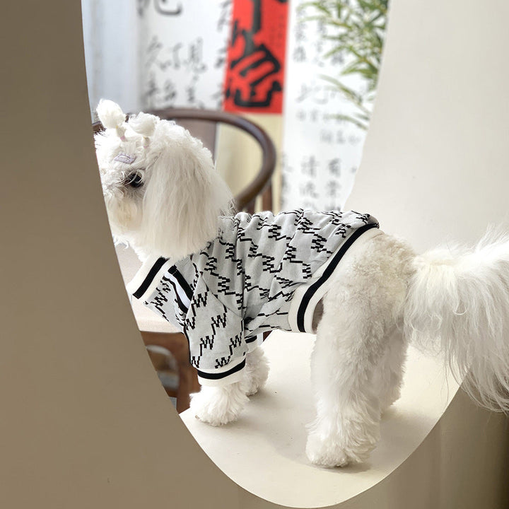 Elevate Your Pet's Style with the Autumn And Winter Teddy Pet Jacket Zipper Coat
