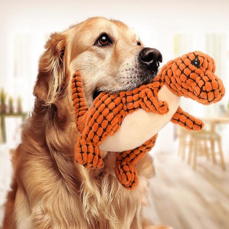 Dinosaur Plush Pet Toy: A Roaring Good Time for Your Pup!