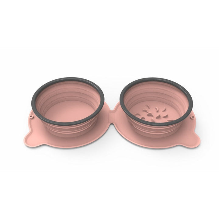 The Ultimate Travel Companion for Your Pets: The Portable Foldable Silicone Pet Travel Food Bowl