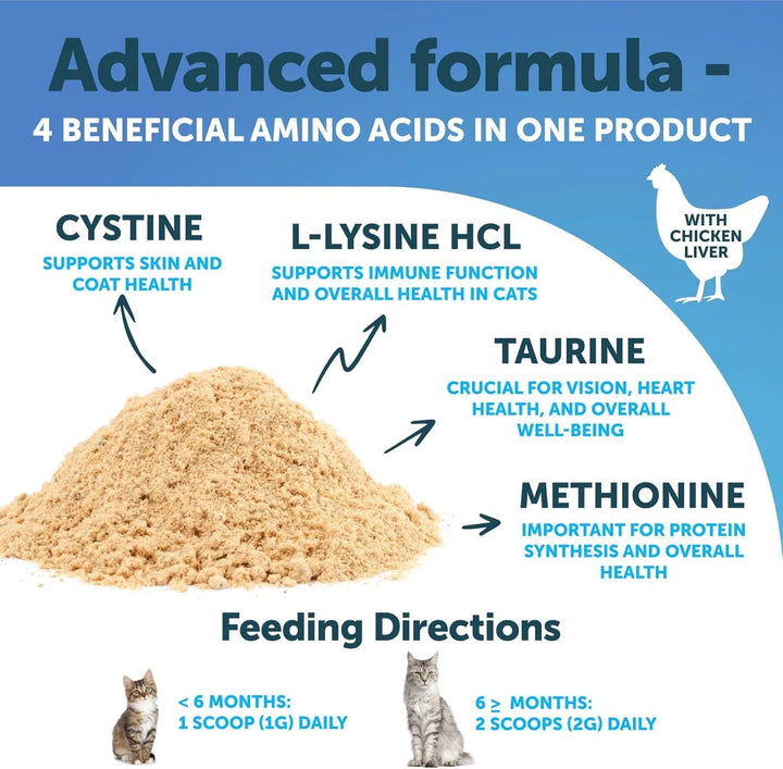 L-Lysine Immune Support Pet Powder With Taurine