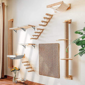 Why Your Cat Needs a Wall Mounted Pet Scratching Post Jumping Platform