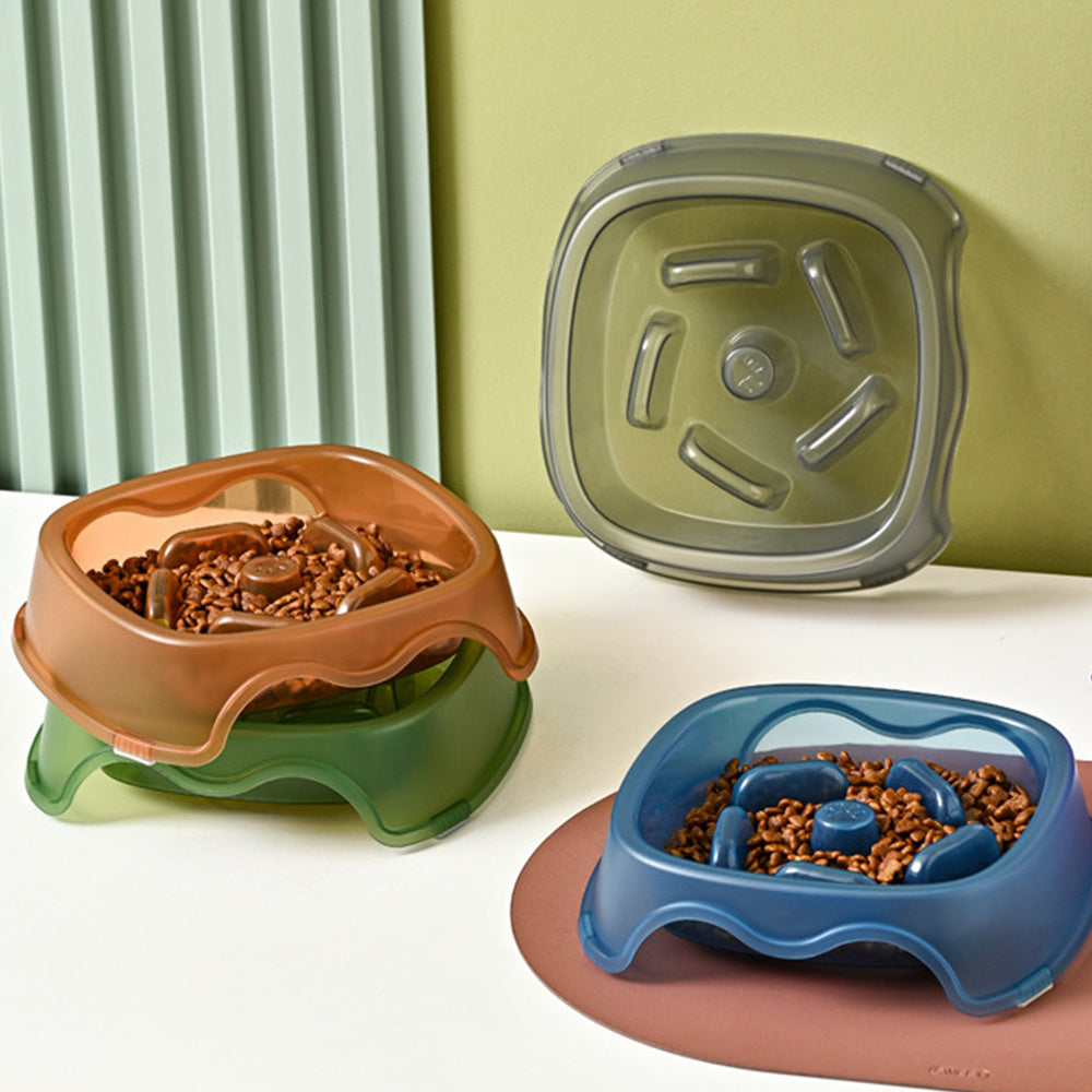 Slow Feed Anti-Choking Pet Water and Food Bowl