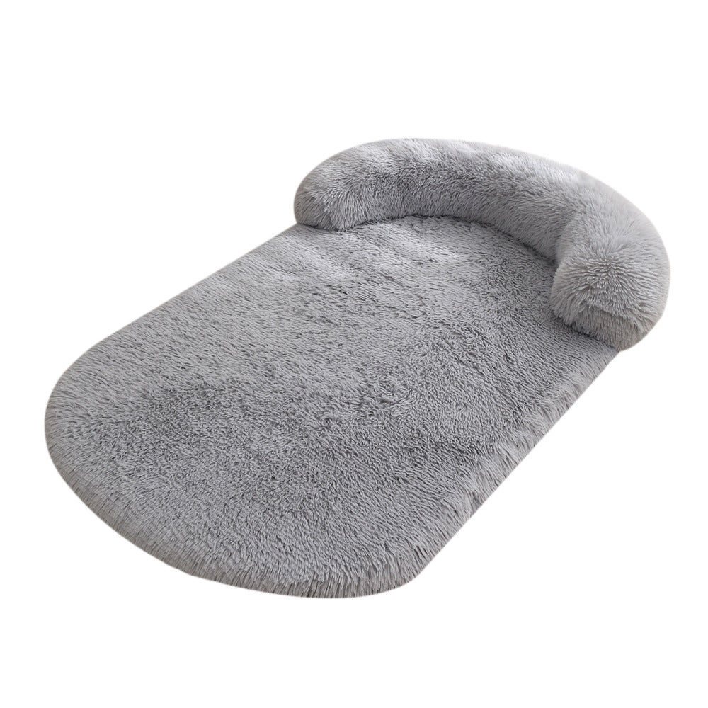 Plush Pet Bed With Warm Cushion