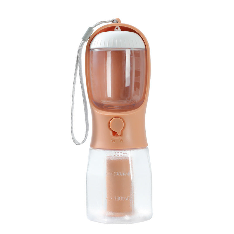 Portable Three In One Pet Water Cup Food Container Dispenser