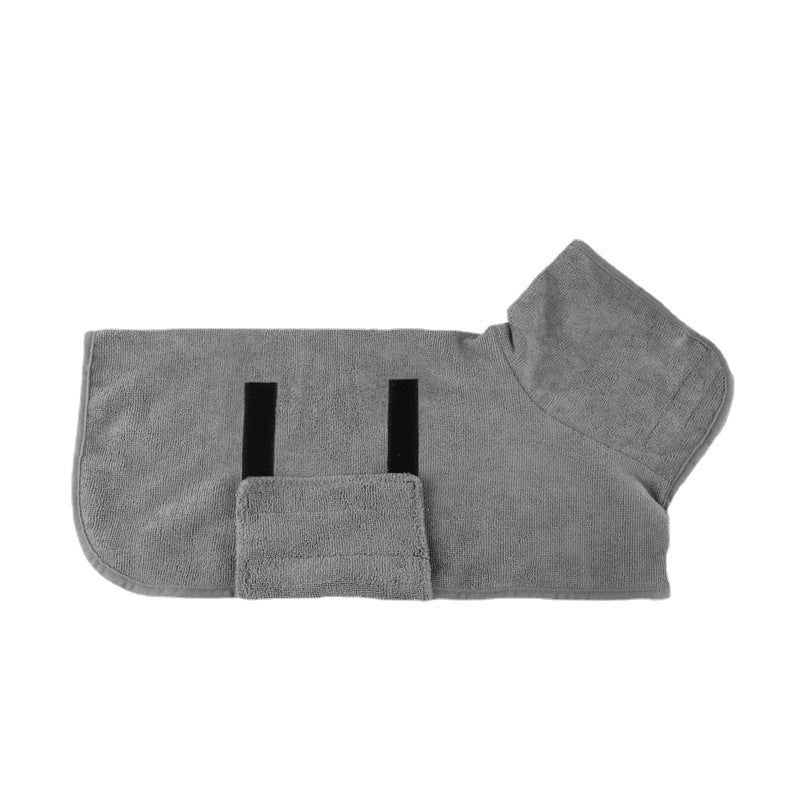 Fast Drying Microfiber Pet Bathrobe Absorbent Grooming Coat