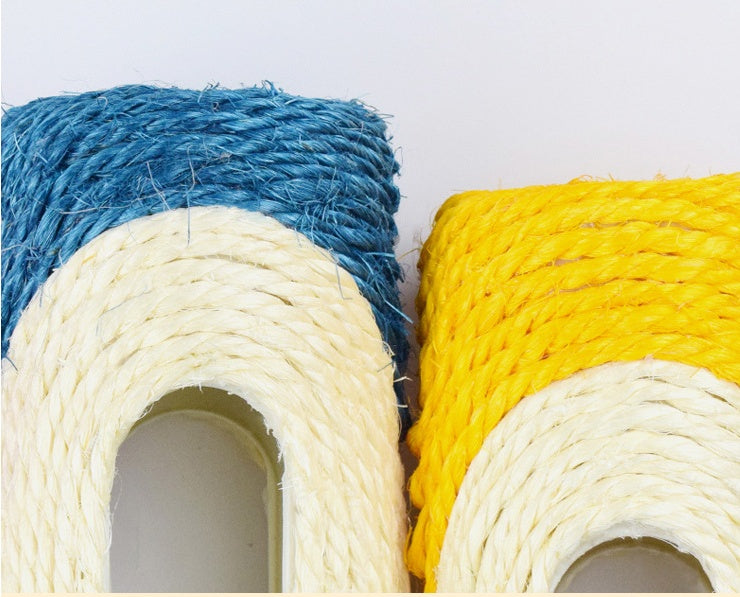Long Sisal Pet Drum Toy Set