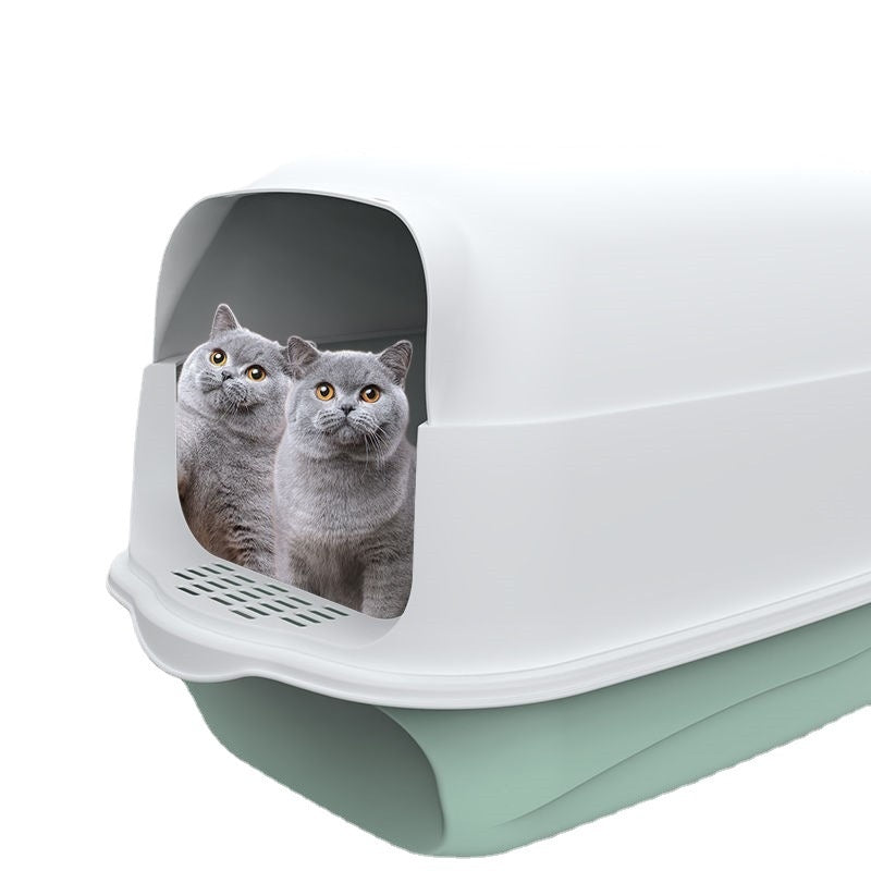 Pet Fully Enclosed Automatic Litter Box Toilet