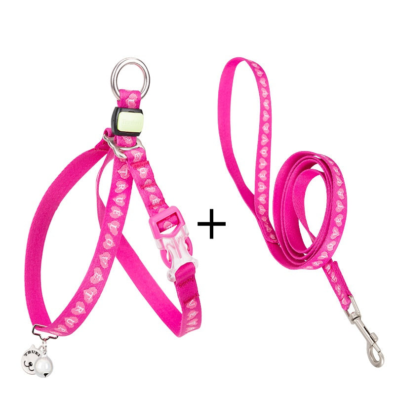 Pet Bell Chest Strap Adjustable Leash Harness