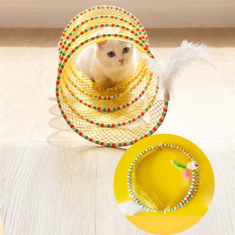 Foldable Pet Tunnel Storage Toy