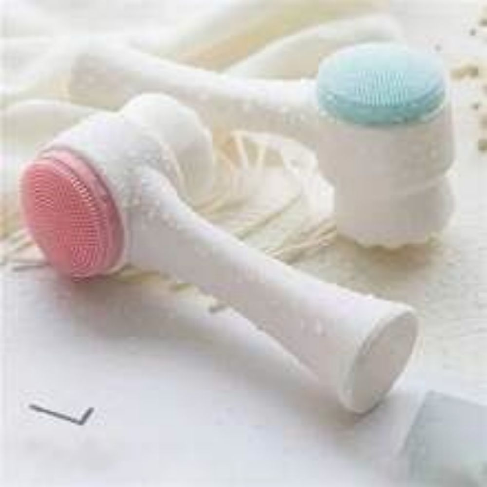 Easy-Clean Nylon Pet Paw Grooming and Massage Brush