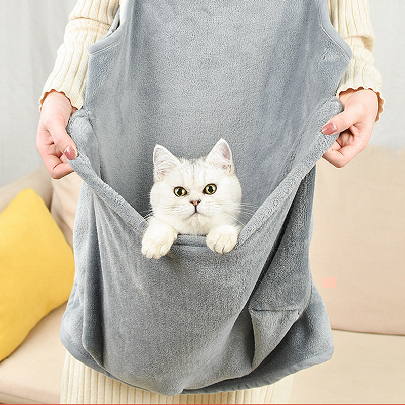 Outdoor Pet Carrier Apron Small Hanging Travel Bag