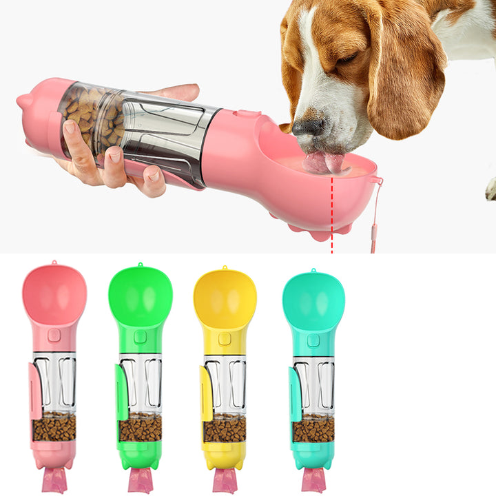 Pet Portable Multifunction Travel Water Feeder Bottle
