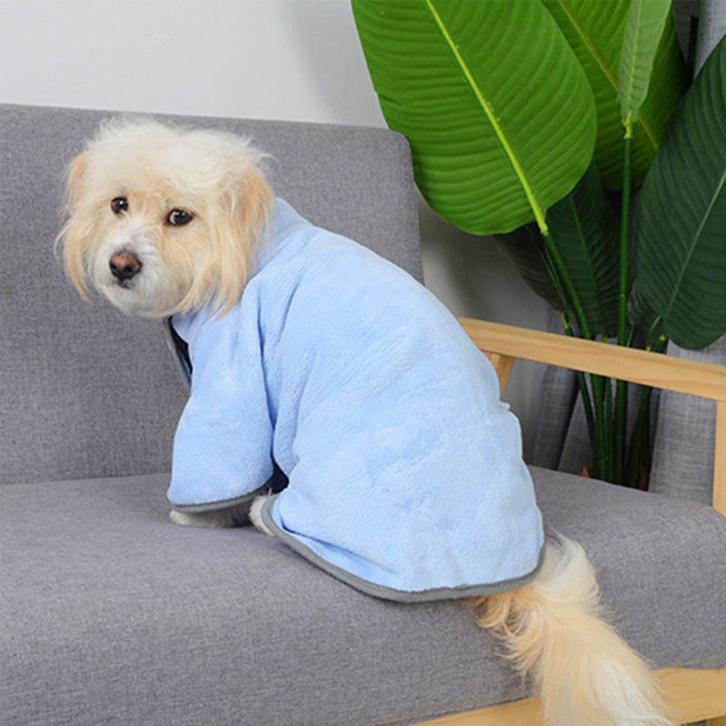 Pet Quick Dry Microfiber Absorbent Bath Towel Bathrobe