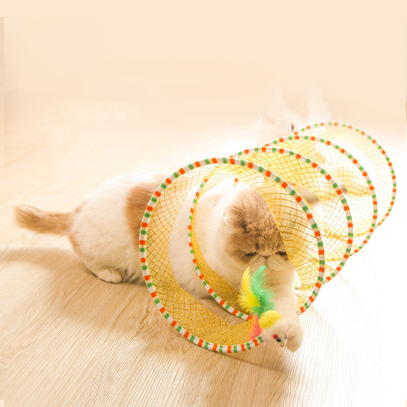 Foldable Pet Tunnel Storage Toy