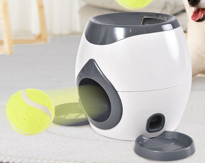 Smart Pet Tennis Ball Throwing Reward Feeder Machine