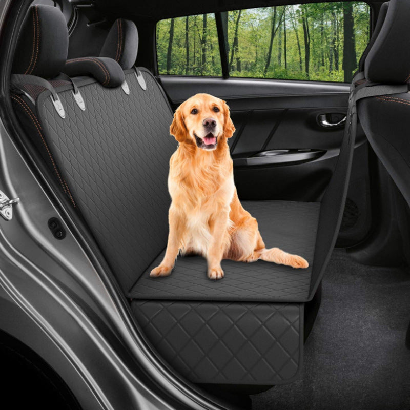 Waterproof Pet Car Seat Cover Hammock With Mesh Window Pocket