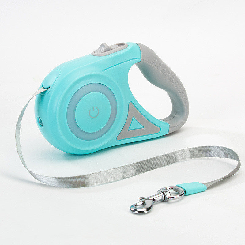 Retractable Pet Leash With Collar And LED Spotlight