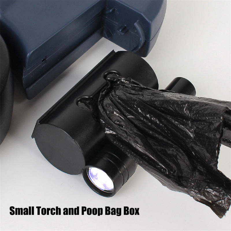 Pet Retractable Reflective Dual Leash with Light