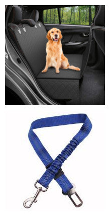 Waterproof Pet Car Seat Cover Hammock With Mesh Window Pocket