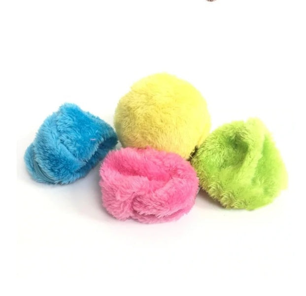Pet Gravity Calling Sounding Felt Ball Interactive Toy