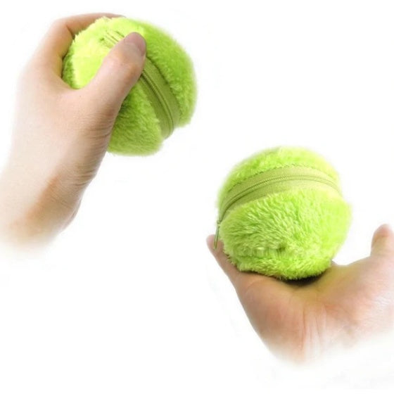 Pet Gravity Calling Sounding Felt Ball Interactive Toy