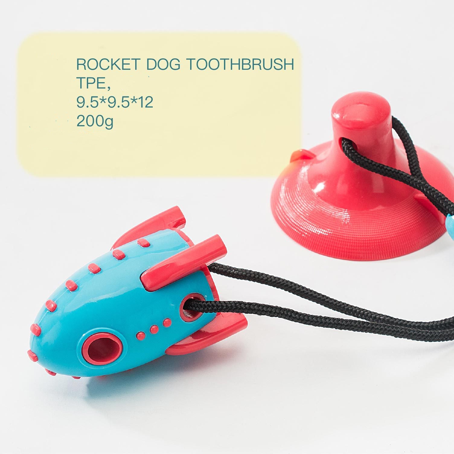 Rocket-Shaped Bite-Resistant Pet Food Toy