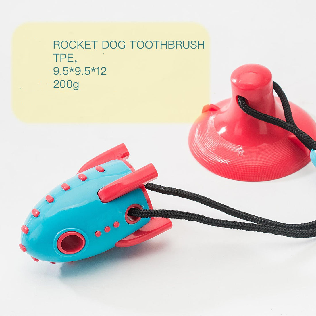 Rocket-Shaped Bite-Resistant Pet Food Toy