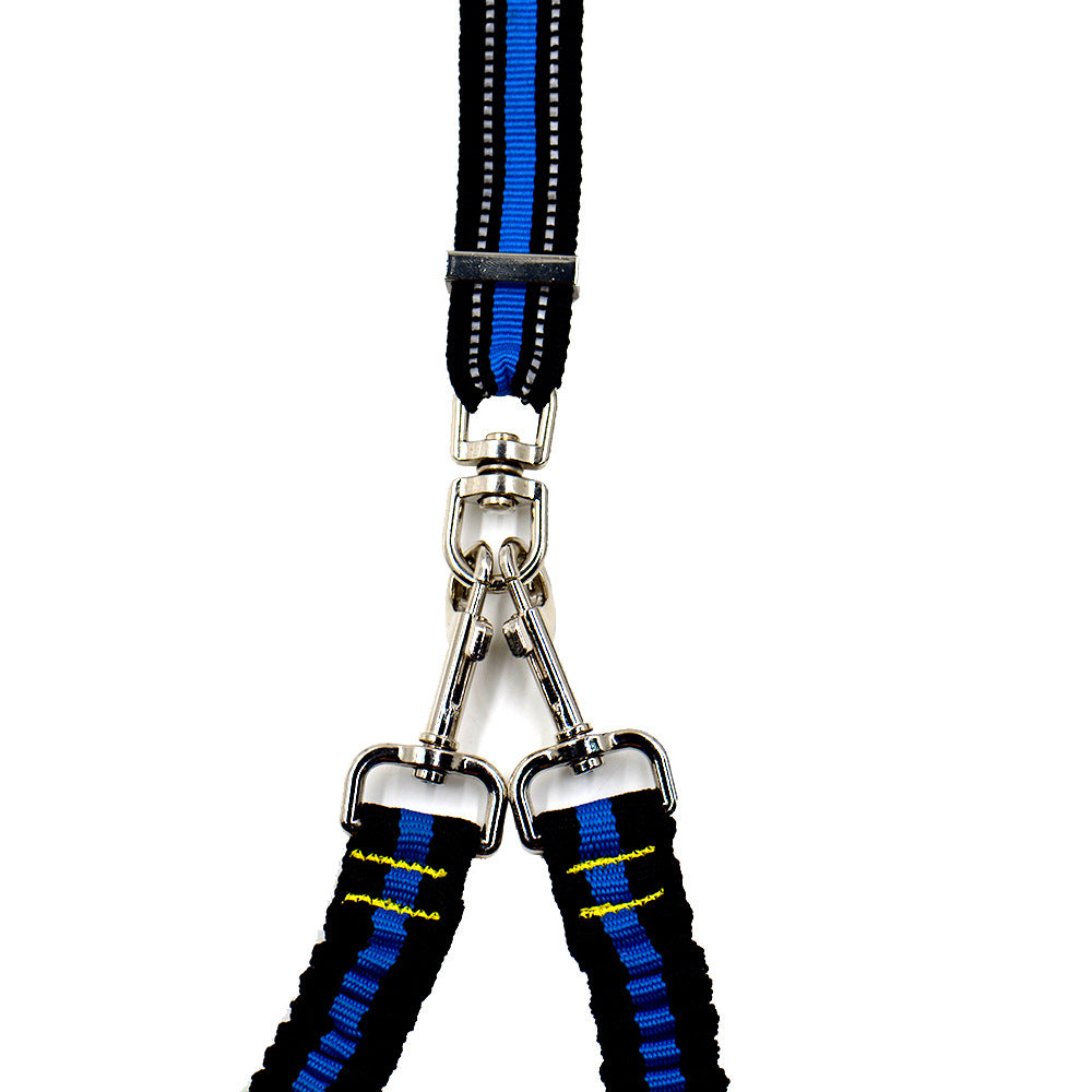 Adjustable Double-Head Nylon Pet Leash