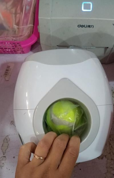 Smart Pet Tennis Ball Throwing Reward Feeder Machine
