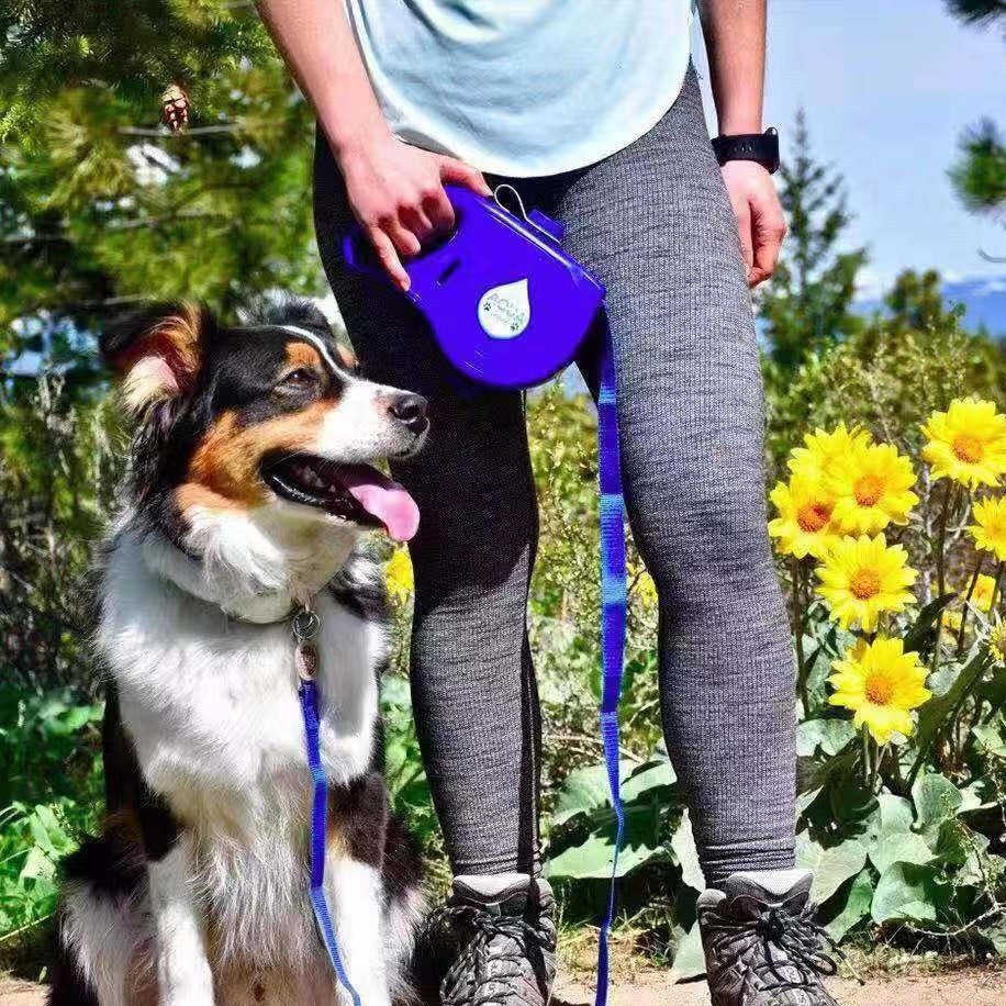 Multifunctional Portable Pet Leash With Water Bottle