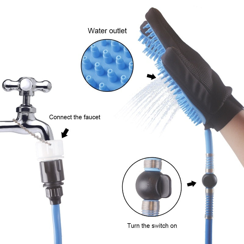 Pet Handheld Shower Head Bathing Grooming Tool