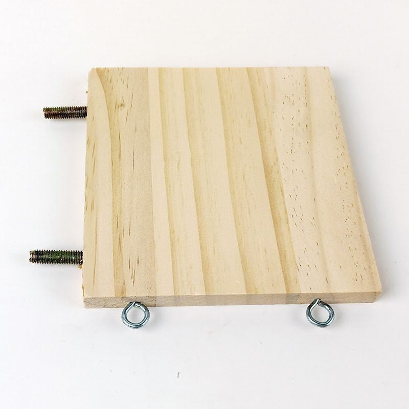 Pet Solid Wood Bird Cage Climbing Platform Toy