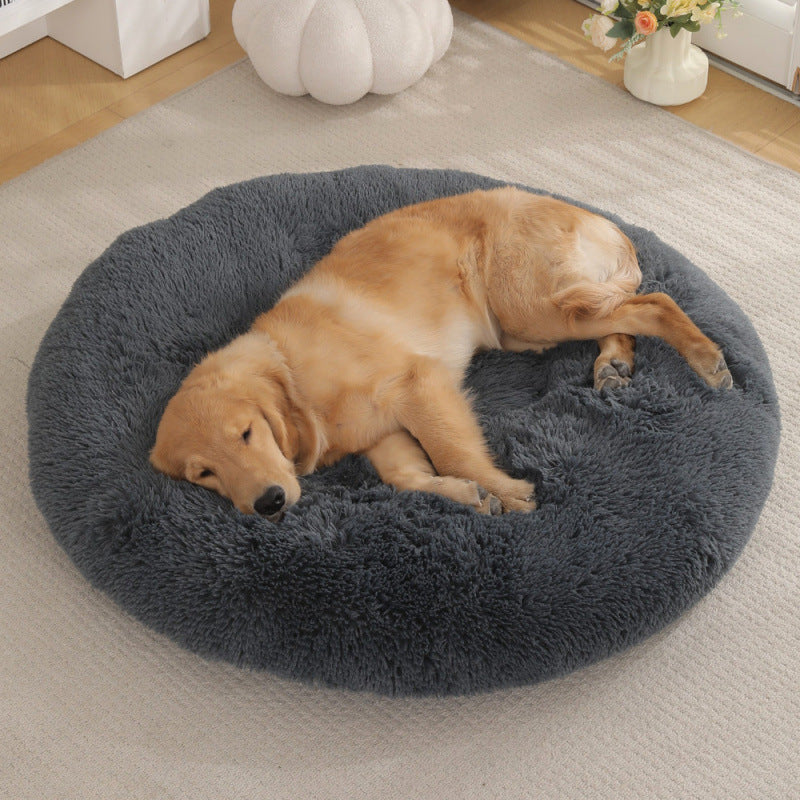 Round Plush Pet Mat Bed
