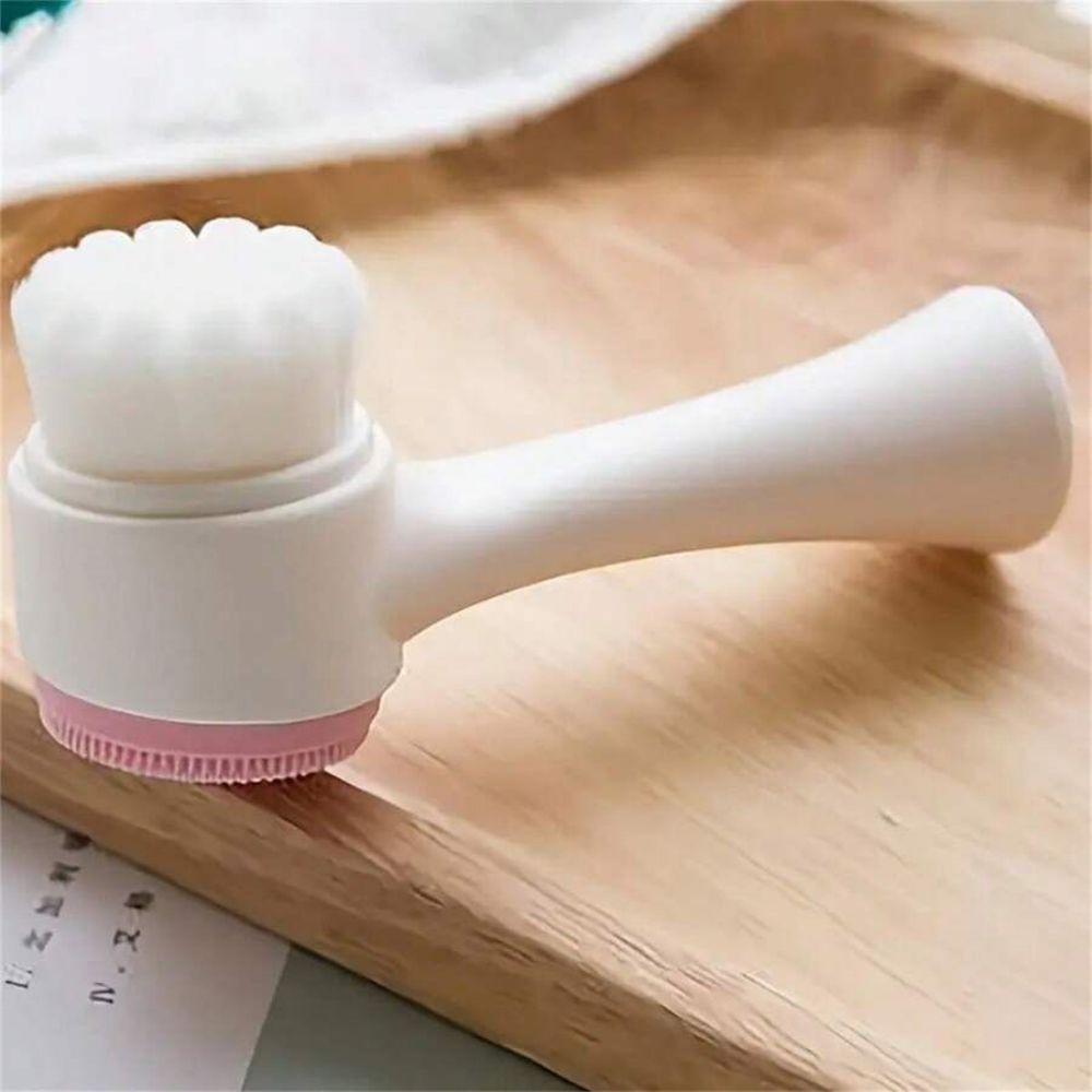Easy-Clean Nylon Pet Paw Grooming and Massage Brush