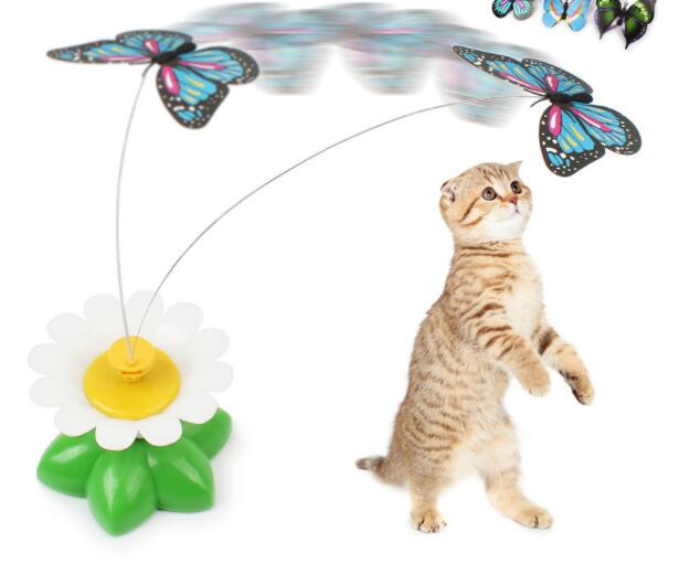 Pet Electric Automatic Rotating Flower Interactive Toy