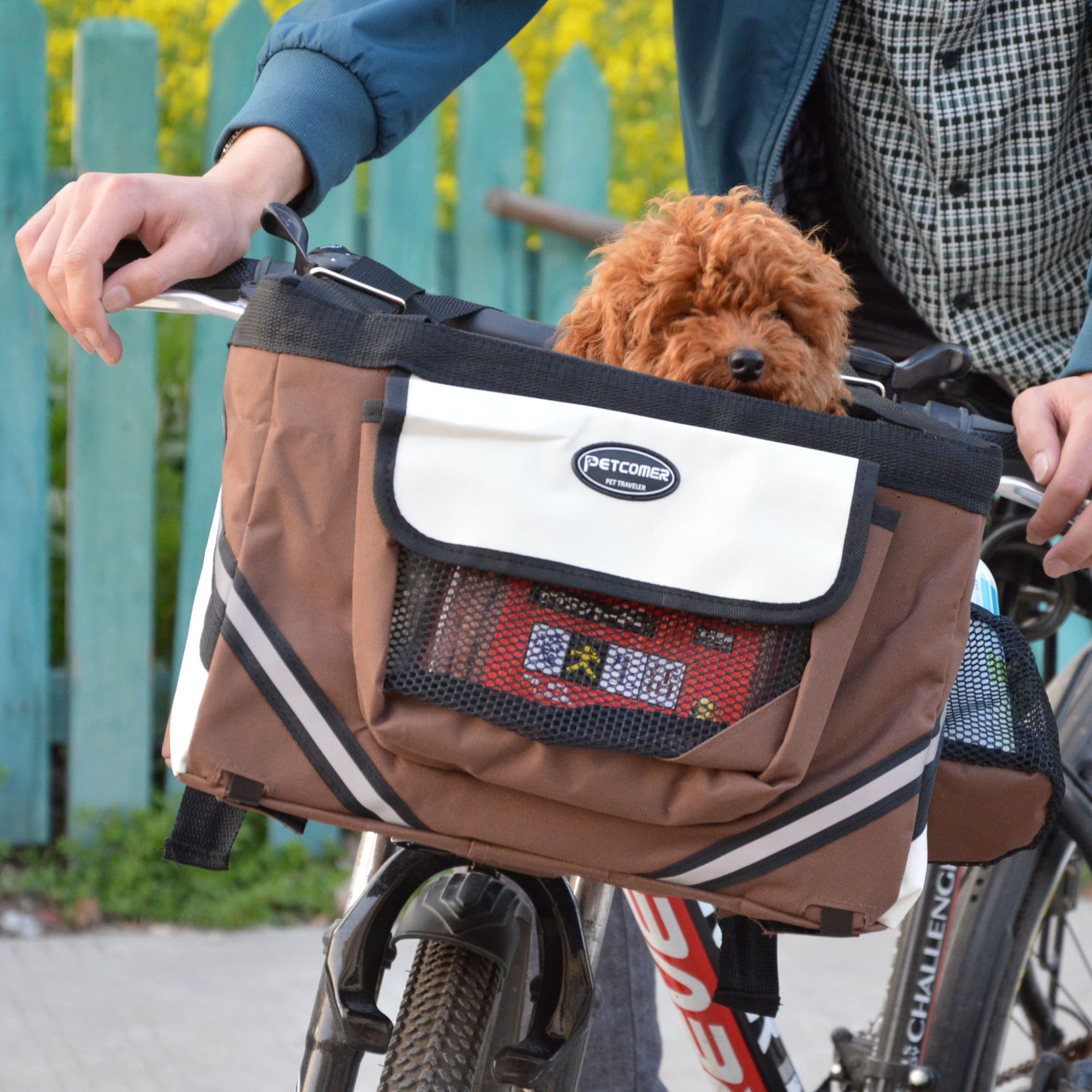 Pet Bicycle Carrier Bag Removable Front Handlebar Basket