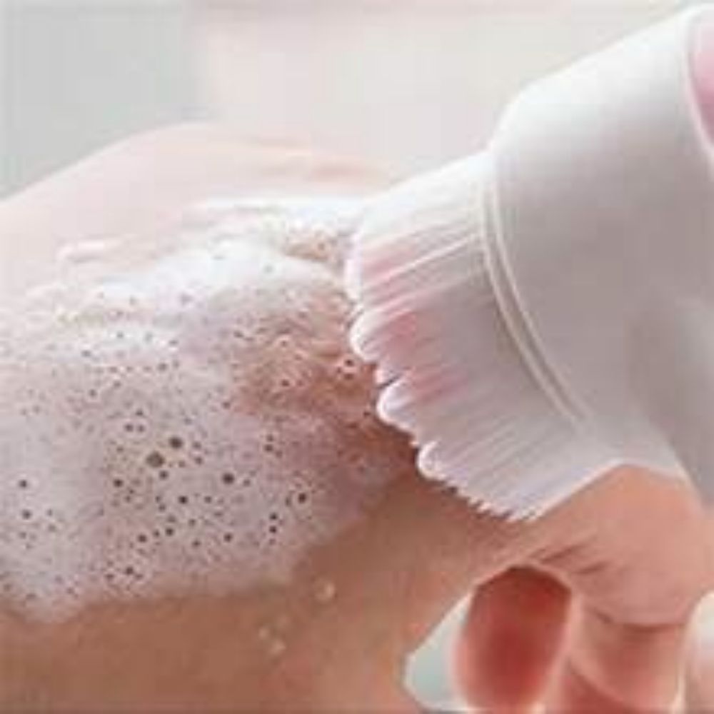 Easy-Clean Nylon Pet Paw Grooming and Massage Brush