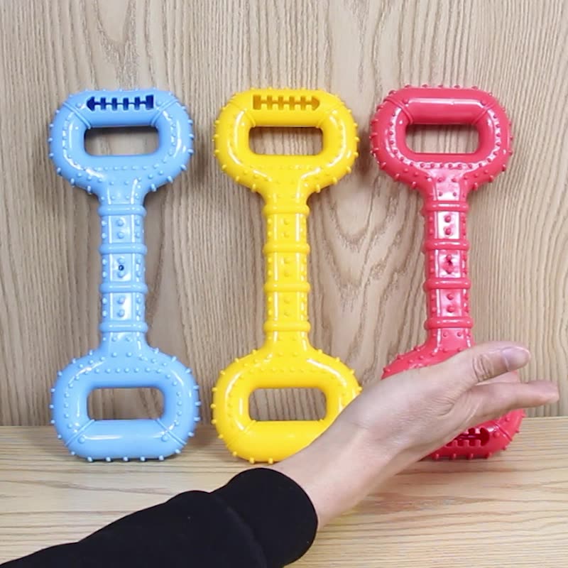 Long-Lasting Interactive Pet Chew Bone With Pull Band