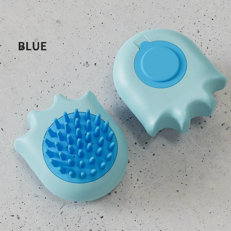 Pet Bath Brush Massage Comb Grooming Set With Shampoo Box
