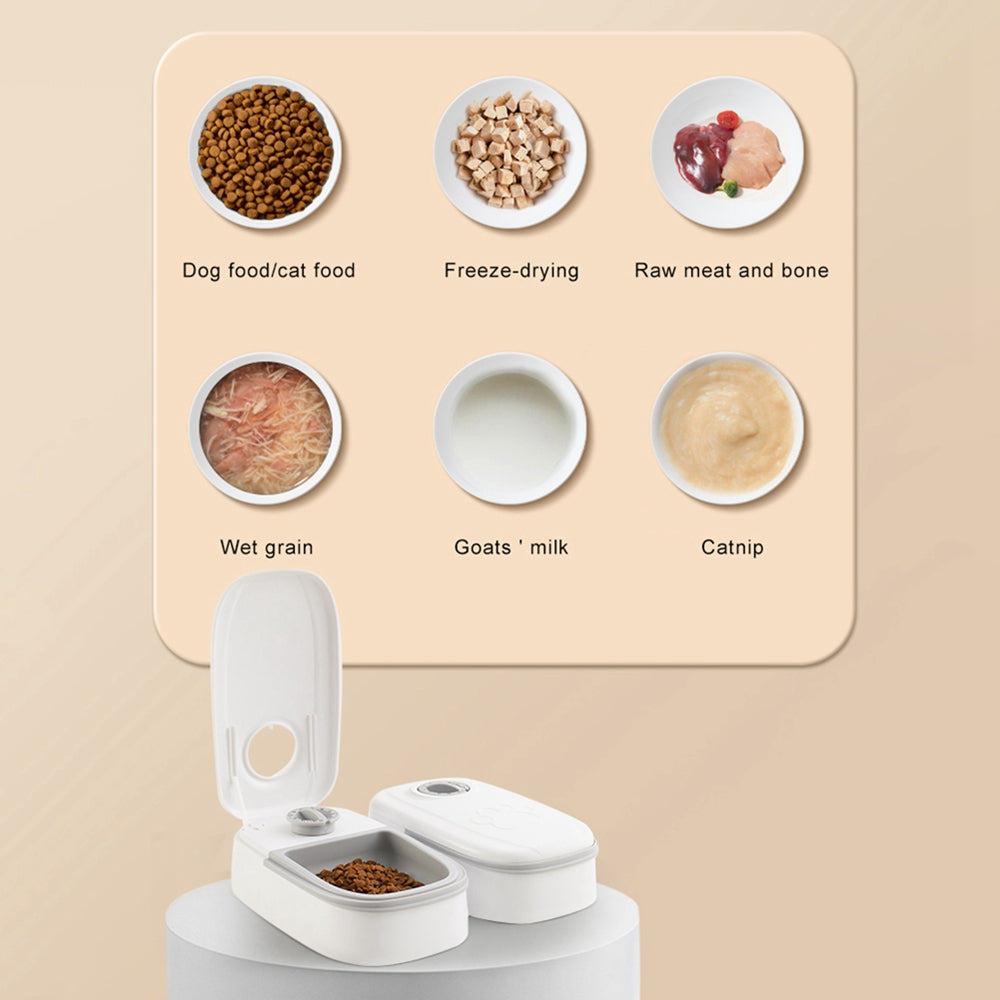Automatic Smart Pet Feeder With Timer and Stainless Bowl