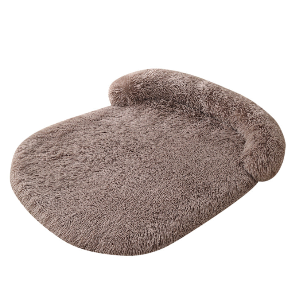 Plush Pet Bed With Warm Cushion