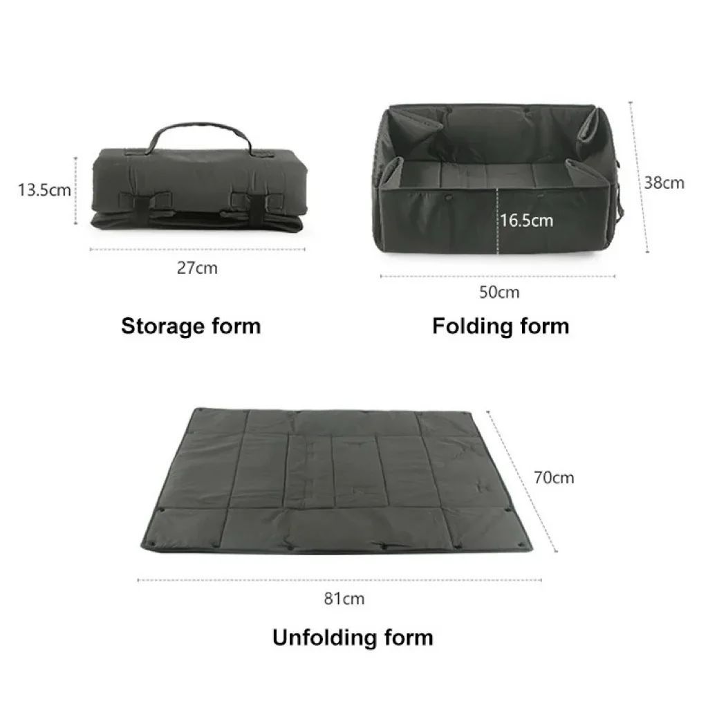 3-in-1 Portable Pet Travel Bed Carrier Mat Cushion