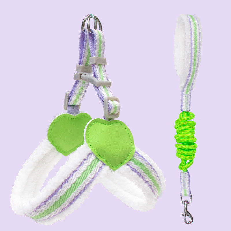 Summer Breathable Pet Chest Vest Leash Small Medium