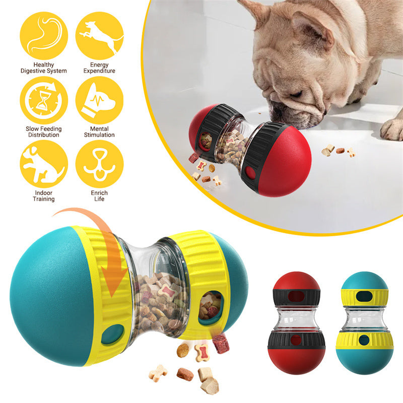Pet Food Dispensing Tumbler Puzzle Slow Feeder Toy