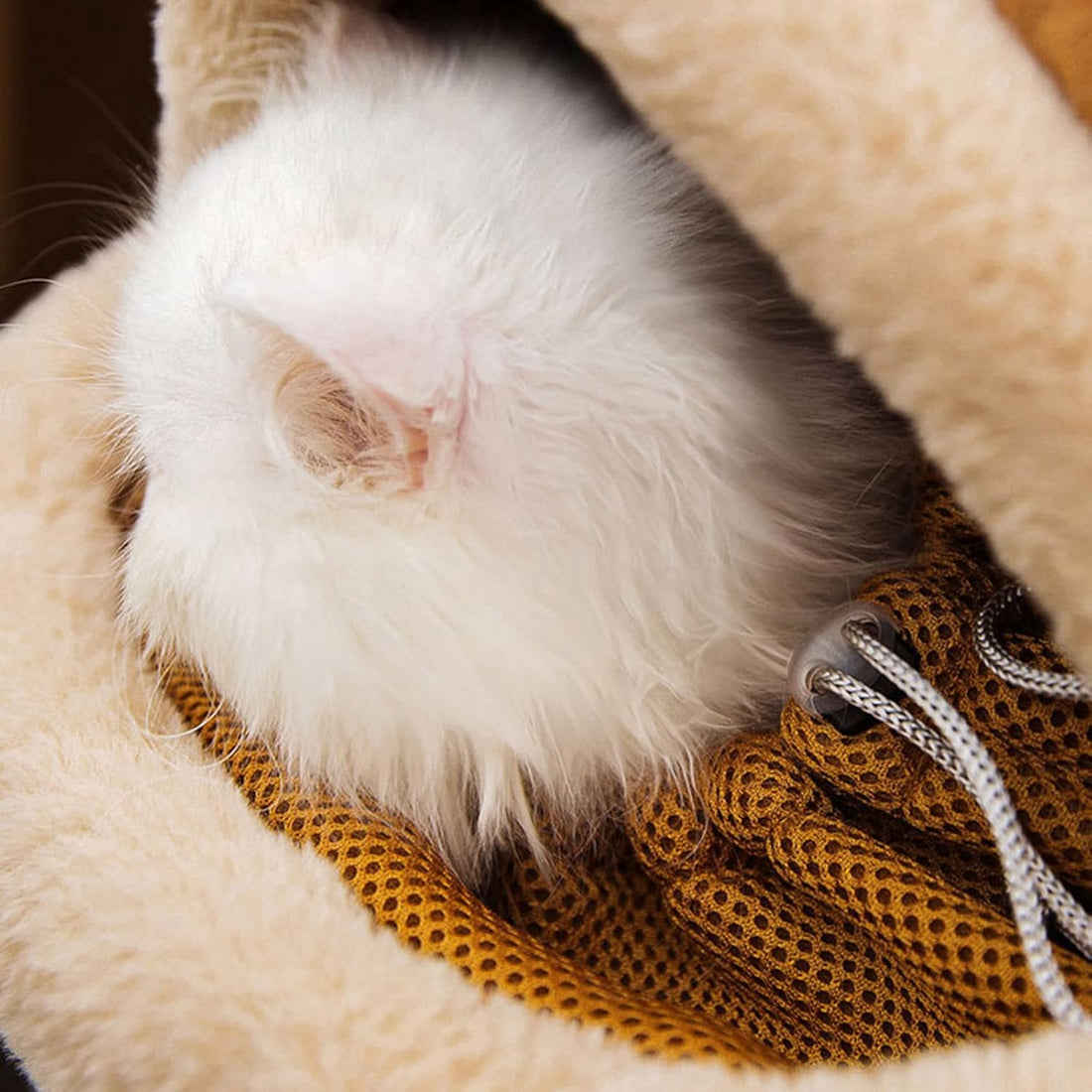 Plush Winter Pet Travel Carrier Backpack With Hand Warmers
