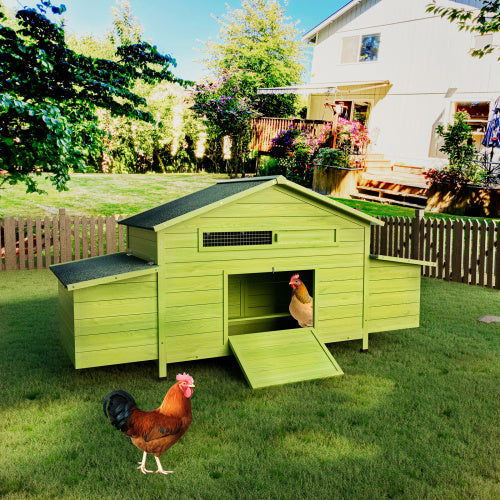 Pet Large Wooden Outdoor Chicken Coop Nesting Box Cage