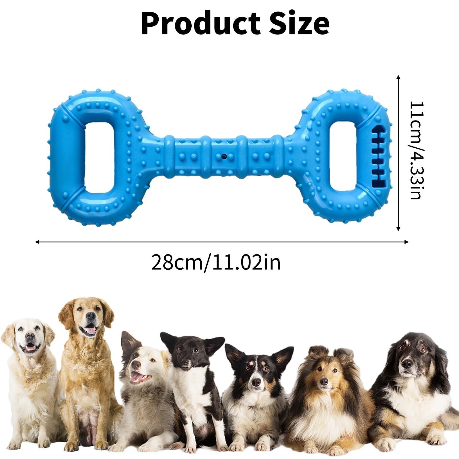 Long-Lasting Interactive Pet Chew Bone With Pull Band